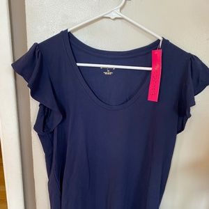 Lilly Pulitzer Navy Crawford Top